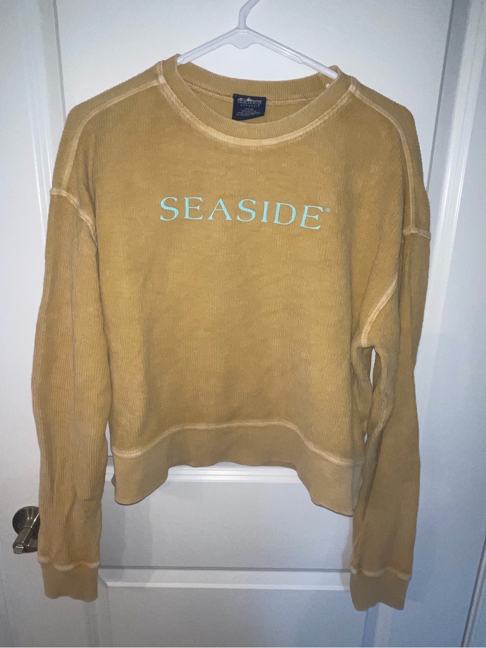 Seaside Charles River Corded Cropped Sweatshirt